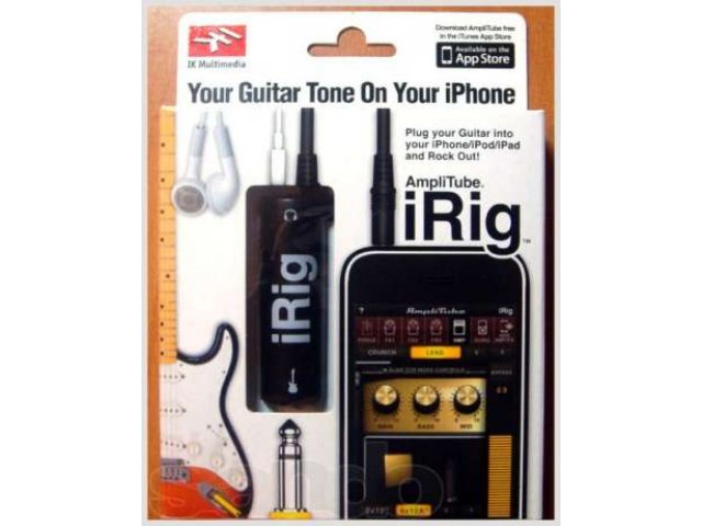 Гитарный интерфейс iRig (IK MULTIMEDIA AMPLITUBE IRIG). В упаковке. в городе Краснодар, фото 1, Аксессуары для музыкальных инструментов