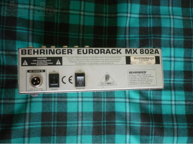 Микшерный пульт BEHRINGER EURORACK MX 802A в городе Иркутск, фото 2, стоимость: 4 400 руб.