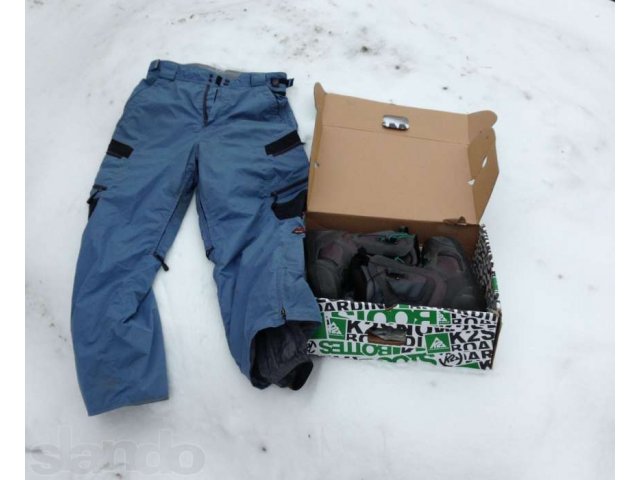 Продам сноуборд - полный комплект, крепления, ботинки + подарок штаны в городе Киров, фото 5, Кировская область