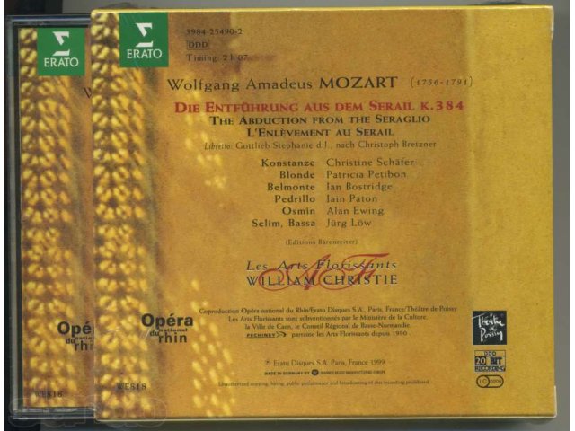 Mozart Die Entfuhrung aus dem Serail(фирменный 2CD) в городе Самара, фото 2, стоимость: 700 руб.