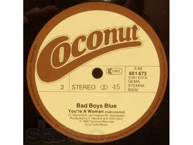 Bad Boys Blue - YOURE A WOMAN, NM/NM,1985. в городе Озерск, фото 4, стоимость: 500 руб.