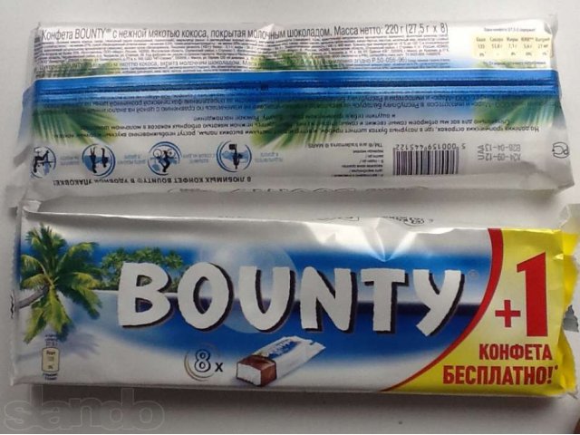 Bounty батончик 55 гр