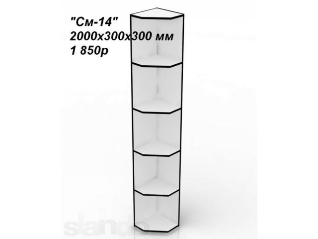 Стеллаж прямой обыкновенный дсп - 2000х850х300 мм в городе Королёв, фото 6, стоимость: 2 090 руб.