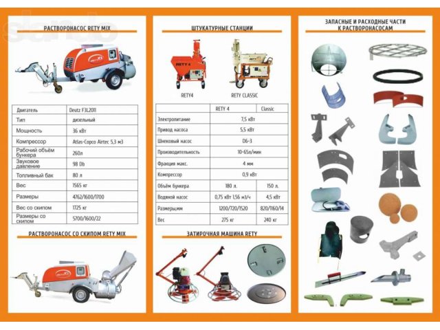 Растворонасос RETY MIX. Пневмонагнетатель в городе Ставрополь, фото 4, стоимость: 1 480 000 руб.