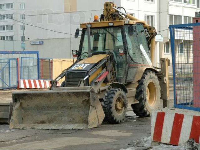 Аренда экскаватора погрузчика Cat 428 в городе Санкт-Петербург, фото 1, стоимость: 10 000 руб.