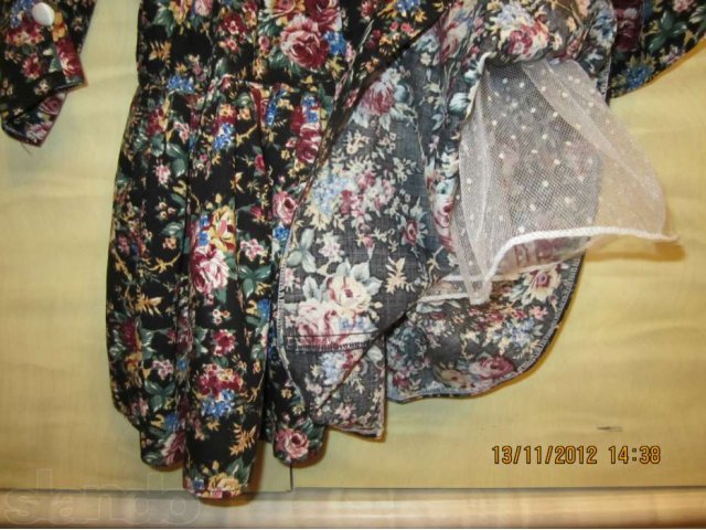 Платье нарядное,вискоза,атласс.Размер128.Ширина плеч 35см, длина 66см в городе Тула, фото 7, стоимость: 450 руб.
