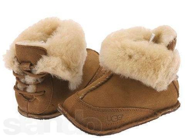 Пинетки-сапожки UGG Australia НОВЫЕ (100% овчина,замша) в городе Салехард, фото 1, Детская обувь