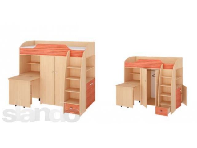 Детская модульная мебель Радуга (кровать-чердак) в городе Ессентуки, фото 1, стоимость: 18 000 руб.