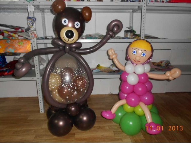 Фото маша и медведь из шаров фото