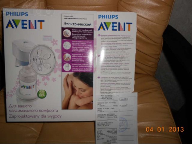 Молокоотсос электрический Philips avent в городе Мурманск, фото 1, стоимость: 2 800 руб.