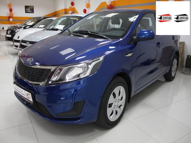 KIA Rio,  седан,  2013 г. в.,  автомат,  1,4 л,  цвет:  синий в городе Москва, фото 2, KIA