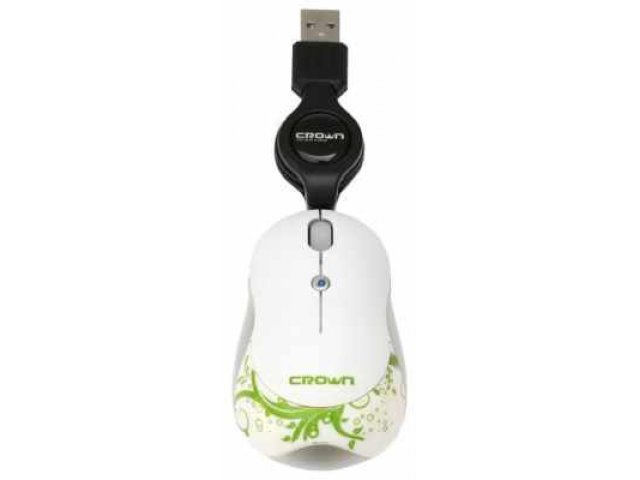 Мышка Crown CMM-56 USB White в городе Тюмень, фото 1, стоимость: 390 руб.