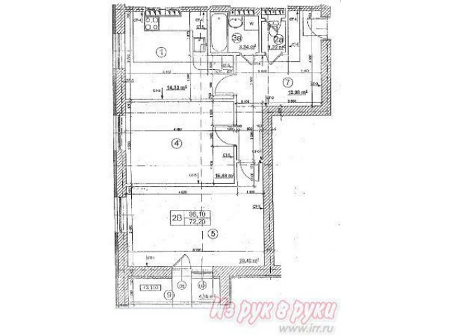 2-комн.  квартира,  2/3,  площадь:  общая 73 кв. м.,  жилая 40 кв. м.,  кухня 14 кв. м.,  с/у раздельный,  балкон/лоджия,  приватизированная в городе Королёв, фото 2, Вторичный рынок