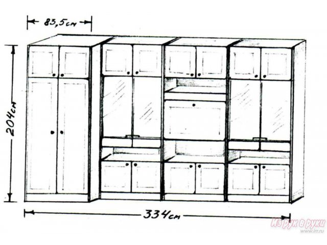 Мебельная стенка ссср