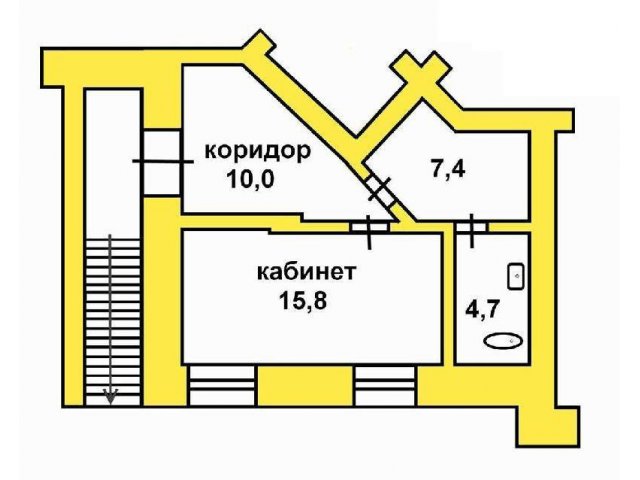 Продается Офис,  Милицейская ул.,  площадью 38.0 кв. м 1450000 руб МЛС Оптима (2147480675) в городе Киров, фото 1, Продажа офисов