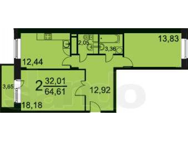 Продаю 2-х комн. кв. в г.Балашихе в городе Балашиха, фото 1, стоимость: 4 250 000 руб.