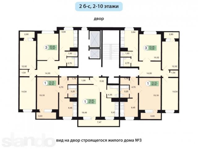 Продам 3-комнатную квартиру в новостройке в городе Красноярск, фото 2, Красноярский край