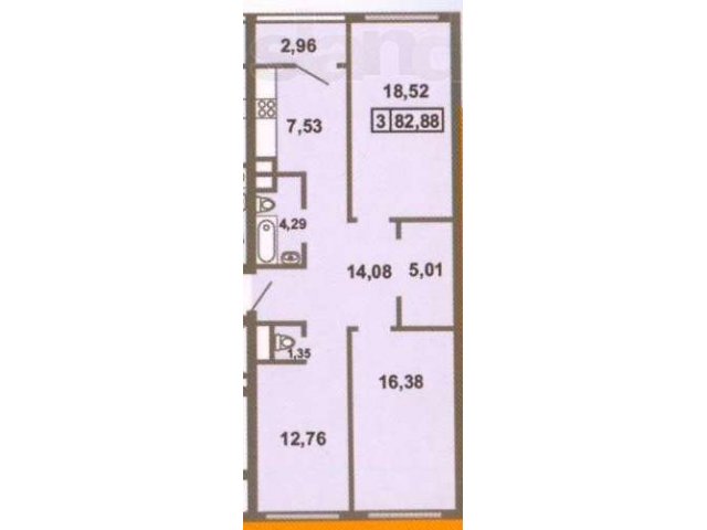 Продам 3 к.кв. Выборгский рн.ул.Хошимина в городе Санкт-Петербург, фото 3, Новостройки