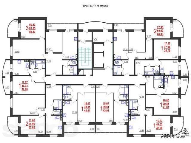 Продам 3-комнатную квартиру в строящемся доме в городе Курск, фото 3, стоимость: 2 925 000 руб.