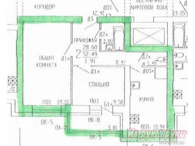 2-комн. кв.,  Советская ул,  190 корп. 1,  9/9 общая 54 кв. м. в городе Тамбов, фото 3, Новостройки