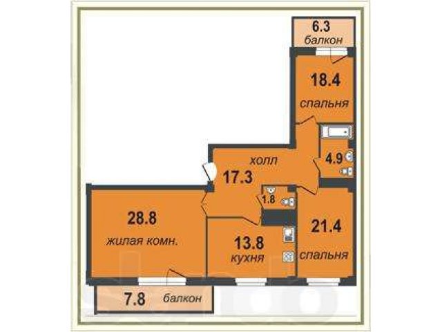 Продается 3х комн.кв. Ю-З. в городе Екатеринбург, фото 3, Свердловская область