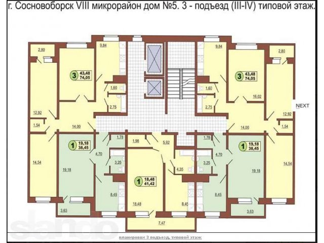 Продам 3-комн., Сосновоборск, новый микрорайон, новый дом в городе Красноярск, фото 5, стоимость: 2 650 000 руб.