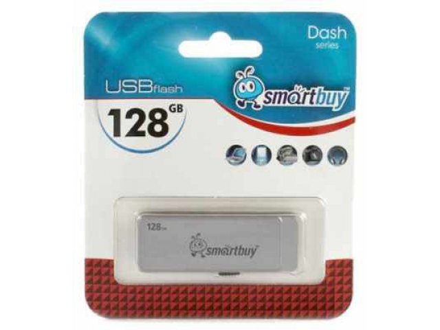 Флеш-карта SmartBuy Dash 128GB Gray в городе Челябинск, фото 1, стоимость: 3 090 руб.