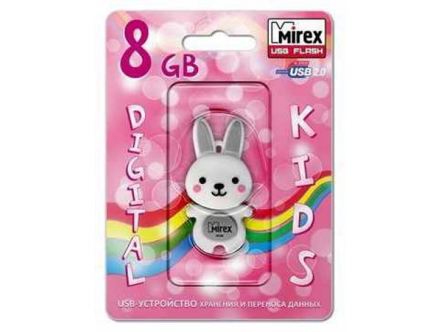 Флеш-карта Mirex Rabbit  8Gb Grey в городе Челябинск, фото 1, стоимость: 590 руб.