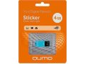 Флеш-карта Qumo Sticker 4Gb Blue в городе Челябинск, фото 1, Челябинская область