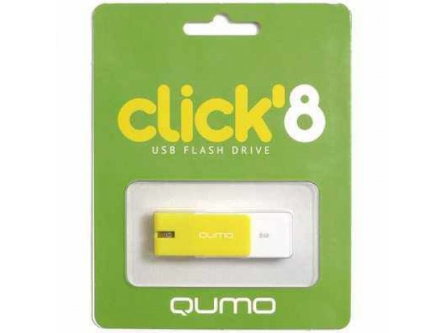 Флеш-карта Qumo Click 8Gb  Lemon в городе Челябинск, фото 1, стоимость: 490 руб.