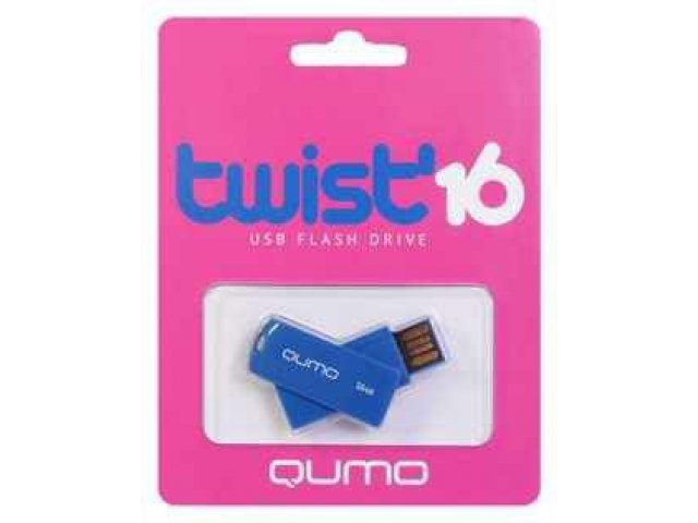 Флеш-карта Qumo Twist 16Gb Cobalt в городе Челябинск, фото 1, стоимость: 590 руб.