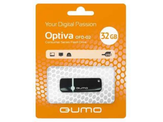 Флеш-карта Qumo Optiva OFD-02 32Gb Black в городе Челябинск, фото 1, стоимость: 990 руб.