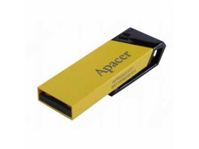 Флеш-карта Apacer AH131 8Gb Yellow в городе Челябинск, фото 1, стоимость: 490 руб.