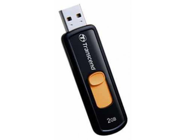 Флеш-карта Transcend JetFlash 500 2Gb Black Orange в городе Челябинск, фото 1, стоимость: 390 руб.