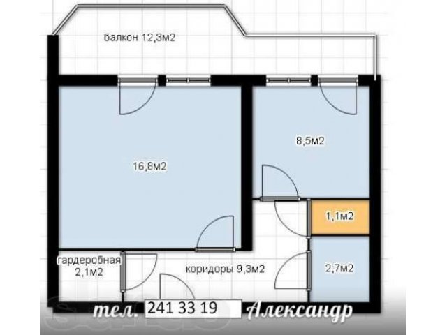 Продам 1 ком кв . в новом доме , Октябрьский район , не дорого . в городе Красноярск, фото 1, Новостройки