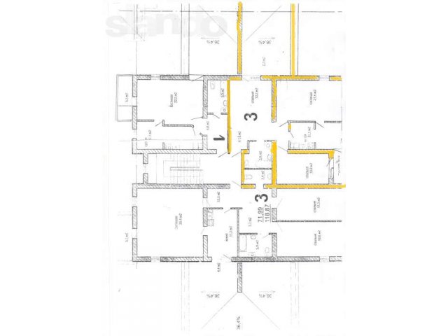 Продаётся з-х комнатная квартира 116,4 м2 в городе Анапа, фото 2, стоимость: 3 447 600 руб.