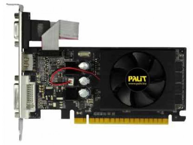 Видеокарта Palit GeForce GT 610 810Mhz PCI-E 2.0 1024Mb 1070Mhz 64 bit 300W VGA DVI HDMI HDCP (NEAT6100HD06-1193F) в городе Челябинск, фото 1, стоимость: 1 490 руб.