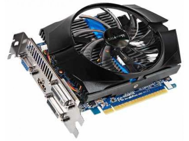 Видеокарта Gigabyte GeForce GTX 650 1110Mhz PCI-E 3.0 2048Mb 5000Mhz 128 bit 400W VGA 2xDVI HDMI HDCP (GV-N650OC-2GI) в городе Челябинск, фото 1, стоимость: 4 890 руб.