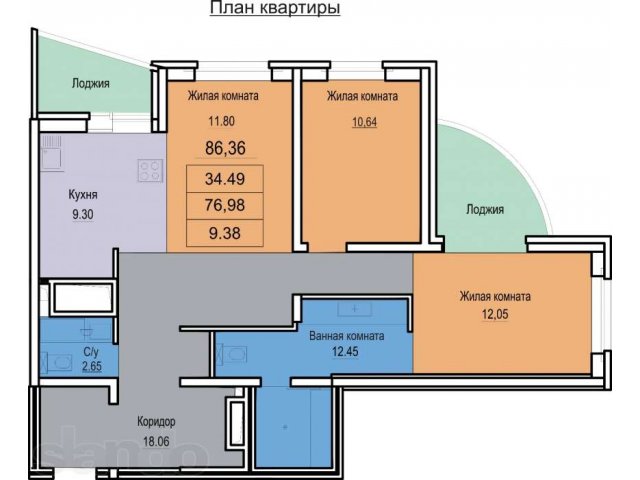 Продажа двухкомнатной квартиры в городе Екатеринбург, фото 1, Новостройки