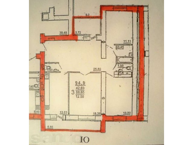 Продаю 3-х комн.квартиру ул.Ворошилова стр.1 Пензастрой в городе Пенза, фото 1, стоимость: 4 175 600 руб.