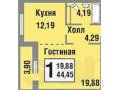 Продается 1-комнатная квартира д. Говорово ЖК Татьянин парк в городе Москва, фото 2, стоимость: 4 705 719 руб.