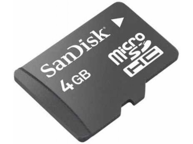 Карта памяти SanDisk microSDHC 4Gb Class 4 + adapter в городе Пермь, фото 1, стоимость: 590 руб.