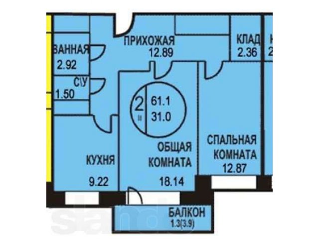 2 комнатная квартира в новостройке в городе Ногинск, фото 5, Московская область