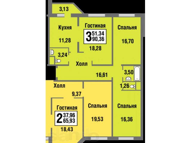 Продаётся 3-км квартира ЖК Зелёные аллеи корп №2 в городе Видное, фото 2, Новостройки