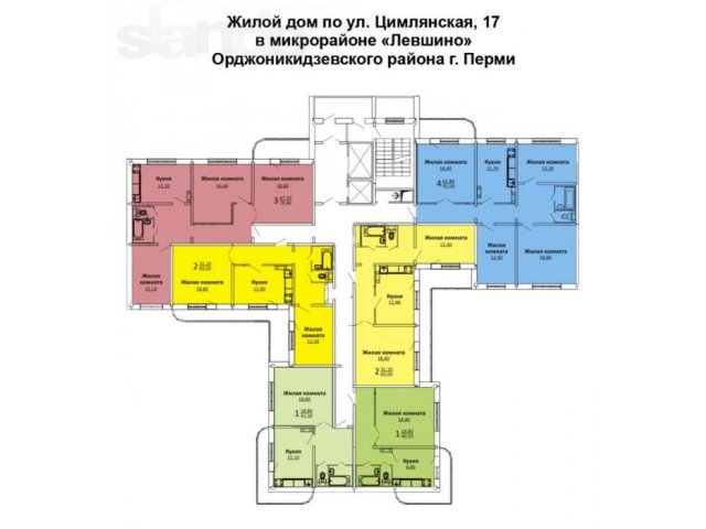 Продам 2-к квартиру, ул. Цимлянская, 17 в городе Пермь, фото 2, Пермский край