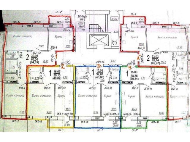 2-комнатная Строителей 12Б в городе Новочебоксарск, фото 1, стоимость: 2 629 000 руб.