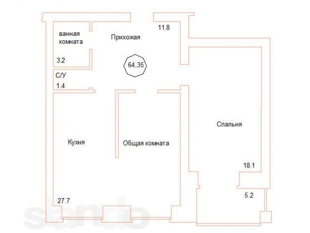 2-ком. Сопочная-Л.Кецховели д.25 инвестор в городе Красноярск, фото 2, Красноярский край