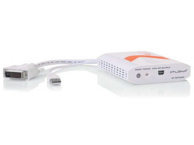 Atlona AT-DP400 (Dual Link) DVI to Mini DisplayPort Converter - конвертер для Apple 27 в городе Москва, фото 1, стоимость: 8 989 руб.