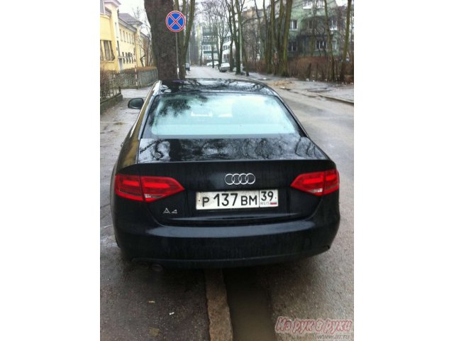 Audi A4,  седан,  2008 г. в.,  пробег:  135000 км.,  автоматическая,  2.0 л в городе Калининград, фото 2, Калининградская область