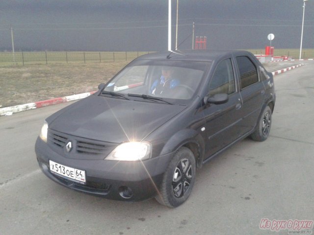 Renault Logan,  седан,  2008 г. в.,  пробег:  66000 км.,  механическая,  1.4 л в городе Балаково, фото 3, Саратовская область